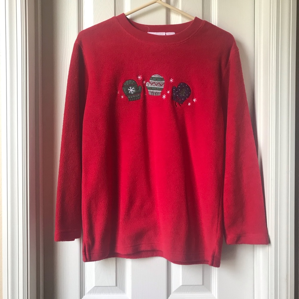 🎄3/$15🎄Croft and barrow Christmas Fleece Top